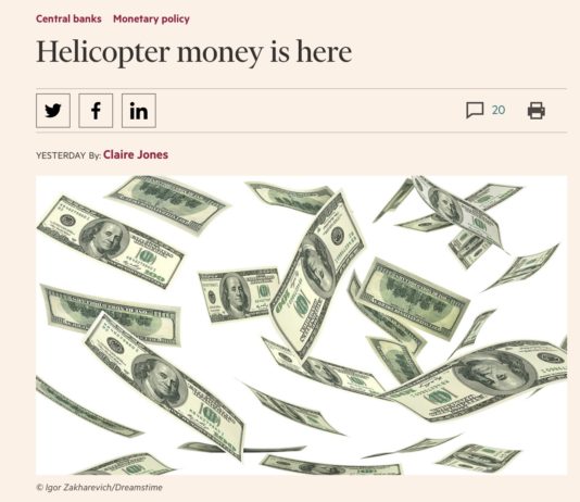 Helicopter Money is here in Hong Kong? Well…
