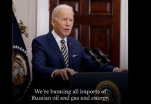 US bans energy imports from Russia Biden announces ban on Russian energy