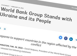 World Bank seeks to provide further USD 350 million loans to Ukraine