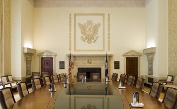 Interior of the Board room in the Marriner S. Eccles building: ec_37