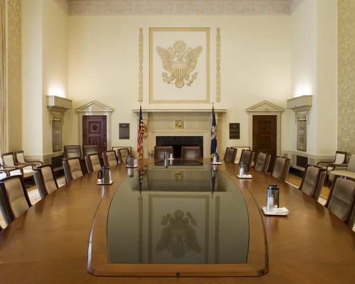Interior of the Board room in the Marriner S. Eccles building: ec_37